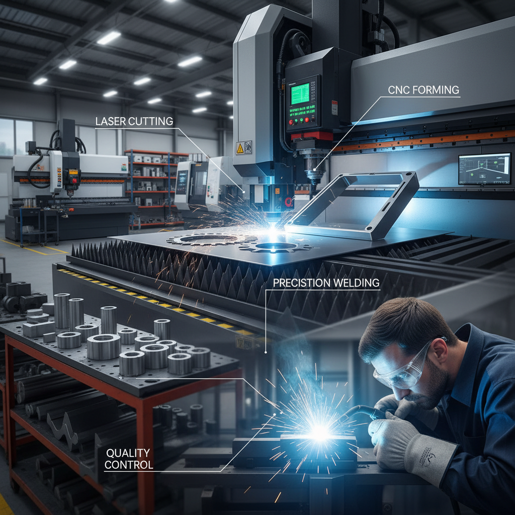 חיתוך לייזר, כיפוף פחים וניקוב CNC: פתרונות מתקדמים לעיבוד מתכות, מפחי אשפה ועד פחים מנוקבים